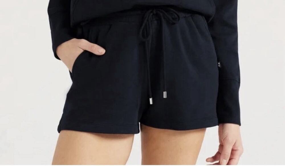 Free Assembly Sweatshort Women's Navy Blue with Drawstring High Rise Size M